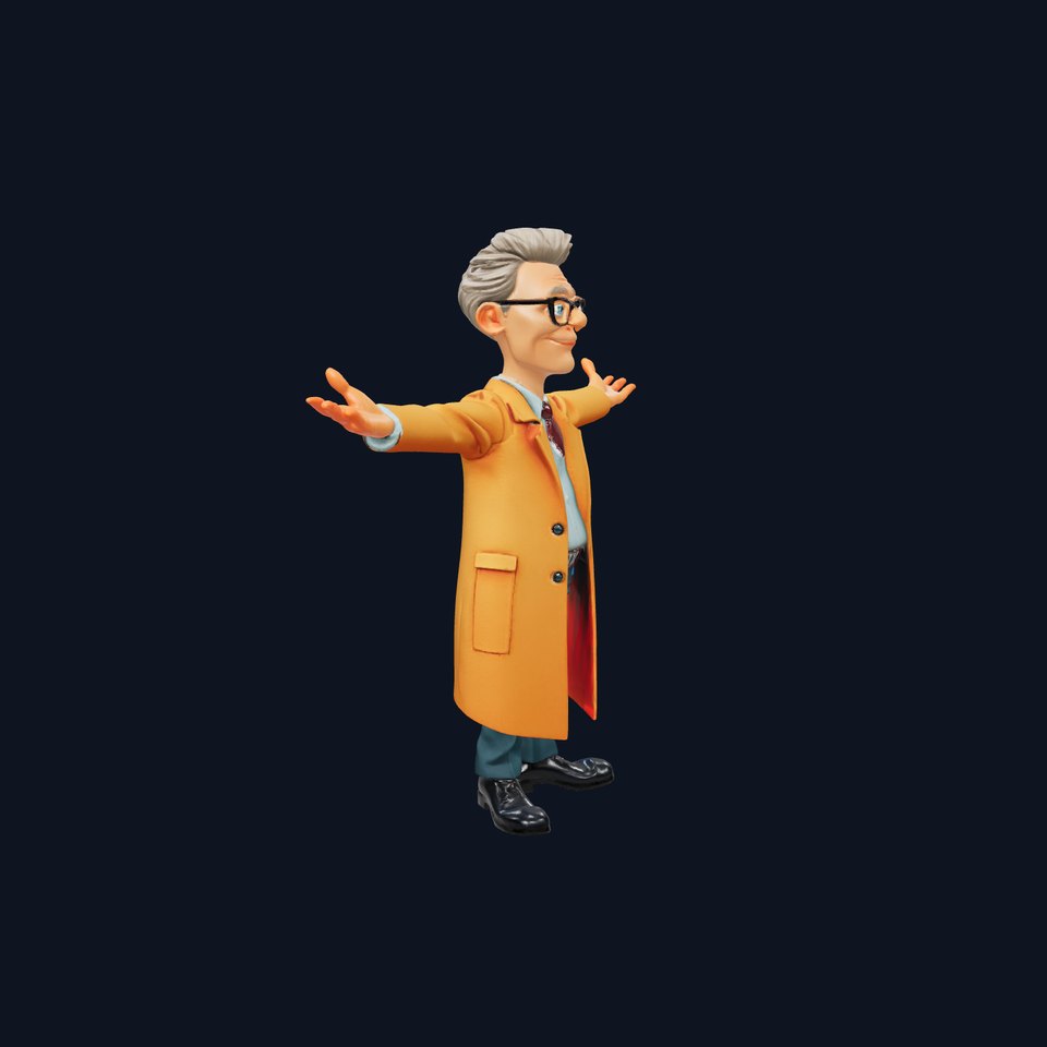 Stylish Professor Character model pack